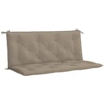 vidaXL Gartenbank-Auflage Taupe 120x50+50x7 cm Oxford-Gewebe