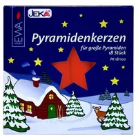 Ebersbacher Kerzenfabrik Pyramidenkerzen rot 17 x 105 mm 18 St.