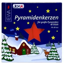 Ebersbacher Kerzenfabrik Pyramidenkerzen rot 17 x 105 mm 18 St.