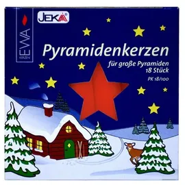 Ebersbacher Kerzenfabrik Pyramidenkerzen rot 17 x 105 mm 18 St.