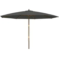 VidaXL Sonnenschirm mit Holzmast Anthrazit 400x273 cm