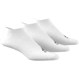 adidas Thin and Light No-Show Socken, 3 Paar White / Black 46-48