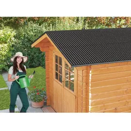 Gutta Dachplatte, Stärke: 2,3 mm, Kunststoff, schwarz