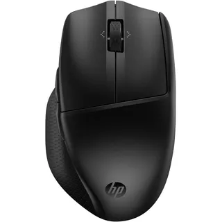 HP 480 Komfort-Maus, Bluetooth 5.3-Verbindung, optischer Sensor mit 4000 DPI, 6 programmierbare Tasten, Neigungsrad, Akkulaufzeit bis zu 10 Monate, Windows 10, 11 und MacOS, Schwarz