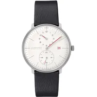 JUNGHANS max bill Herrenuhr Regulator Bauhaus mit Lederband