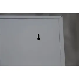 Lüllmann Flügeltürenschrank Aktenschrank 195 x 92 x 50 cm grau/rot