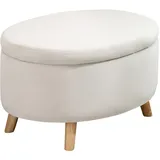 Homcom Sitzbank Blau, Kunststoff, 51.5x42x71 cm Wohnzimmer, Hocker, Sitzhocker