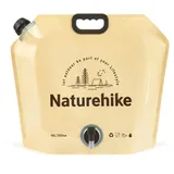 Naturehike 10L Faltbarer Wassersack mit Hahn tragbarer Wasserkanister ideal für Camping BBQ Wandern Outdoor Aktivitäten faltkanister leicht und robust Camping wasserbehälter