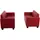 MCW Sofa-Garnitur rot