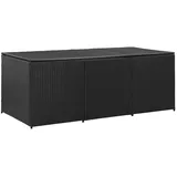 DOTMALL Gartenbox Gartenbox Poly Rattan 180x90x70 cm Schwarz schwarz