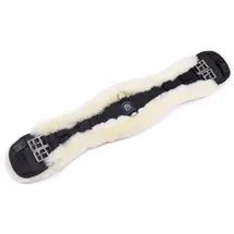 Werner Christ Lammfell-Sattelgurt Konturgurt 80 cm Schwarz/Natur