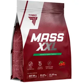 Trec Nutrition - MASS XXL 1000g ERDBEERE - Gainer mit Molkenprotein, Kohlenhydraten und Vitaminen, Ideal für Muskelaufbau