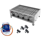 ChattenGlut Gasbräter 4-flammig 18kW Tischgerät Rost mit DGUV