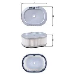 Luftfilter MAHLE LX 4255