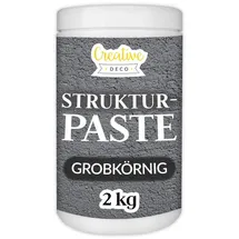 Creative Deco Strukturpaste 2 kg Dunkelgrau