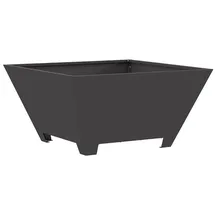 vidaXL Feuerstelle Schwarz 60 x 60 x 30 cm Stahl