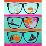 Le Comptoir de la Plage Manilva Strandtuch 140 x 170 cm blau/türkis