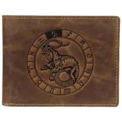 Greenburry Geldbörse Vintage Herren Leder Geldbörse Sternzeichen 1705-Steinbock-25