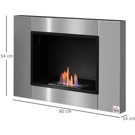 Homcom Ethanol-Kamin Silber