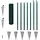 vidaXL Maschendrahtzaun Set 10x1,2m Stahl 10 x 1,2 m Grün -