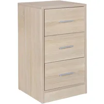 FineBuy Nachtschrank SuVa7070_1 37,5 x 35 x 68 cm Grau