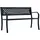 vidaXL Gartenbank 129 x 64 x 77 cm Schwarz