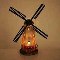MCW Solar LED-Windmühle MCW-G95, Gartendeko Tischdeko Dekofigur, In-/Outdoor