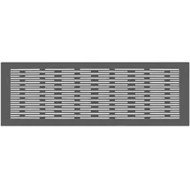 Zehnder Designgitter CLD breit Genua Edelstahl 430 x 160 mm