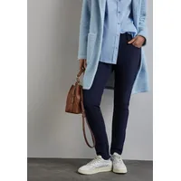 STREET ONE Stoffhose Style YORK mit Zipper-Details blau 42