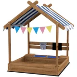Outsunny Sandkasten Tannenholz