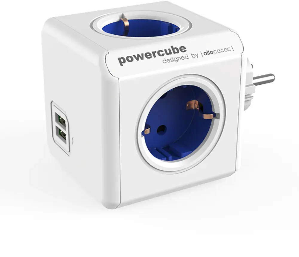 Allocacoc PowerCube Original USB Blau