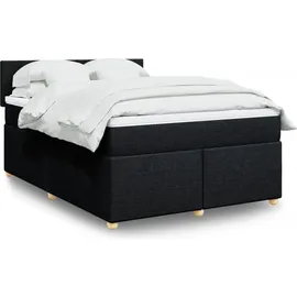 vidaXL Boxspringbett 160 x 200 cm Schwarz