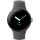 Google Pixel Watch BT polished silver Sportarmband charcoal