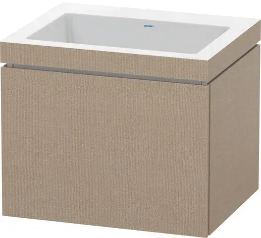 Duravit Möbelset c-shaped Set wandhängend wandhängend „L-Cube“ 60 × 50 × 48 cm in Leinen