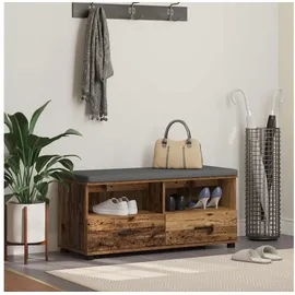 vidaXL Sitzbank Flurbank Braun 100 x 38 x 46 cm