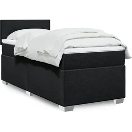 vidaXL Boxspringbett 100 x 200 cm Schwarz