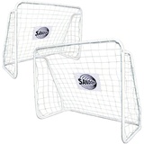 Sandora Fußballtor »Sandora«, (Set, 2 St.), 124x96x61cm mit weißem Netz weiß