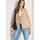 Cecil CECIL, Damen, Gr. XL (44), beige (crispy camel), Web, Obermaterial: 100% Baumwolle. Futter: 100% Polyester, unifarben, lässig geschnitten hüftlang, V-Ausschnitt, Jacken Outdoorjacke, mit Reverskragen
