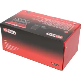 KS Tools 1" Sechskant-Kraft-Stecknuss-Satz, lang, 8-tlg.