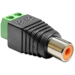 Delock Adapter RCA female > Terminal Block - Video- / Audio-Adapter