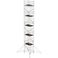 Günzburger MUNK Rollgerüst 1,35 x 1,80 m mit Ausleger und Doppel-Plattform, Plattformhöhe 10,35 m