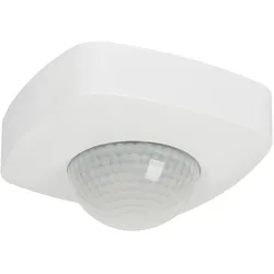 KANLUX AP-Decken-Präsenz-Bewegungsmelder 2000W/800VA Erfassungswinkel H360°/V120° Reichweite bis max. Ø 20 m, Präsenz Ø 6 m weiß