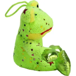 BEMIRO Frosch Plüschtier klein "Fritz" mit Glitzersternen - ca. 12 cm