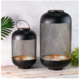 Marrakesch Orient & Mediterran Interior 2er Set Gartenlaterne Garten Windlicht Deko Asbirg