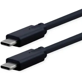 Roline USB3.2 Gen2x2 Kabel, C–C, ST/ST, 4K UHD-1, 20Gbit/s, 240W, schwarz, 1 m