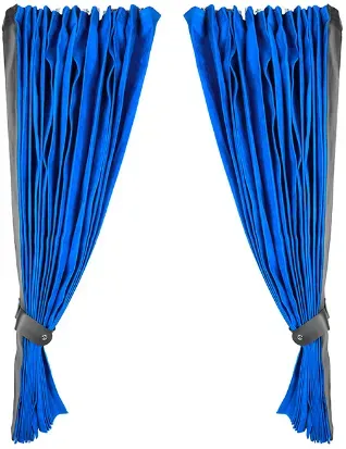 Lkw-/Sattelzug-Frontscheiben-Vorhangset - Blaue Farbe