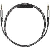 kwmobile Kopfhörerkabel für Over-Ear-Kopfhörer - Ersatz Kabel 150 cm Mikrofon Lautstärkeregler - 3.5mm Klinke