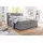 Collection AB Boxspringbett COLLECTION AB "Ninoni", grau (hellgrau), B:195cm L:210cm, Komplettbetten, Boxspringbett, inkl. Bettkasten, Topper und wahlweise mit LED-Beleuchtung