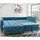 luma-home Ecksofa Schlafcouch Polsterecke L-Garnitur Bettkasten mit Ottomane links, in Blau, / 17102 - Blau