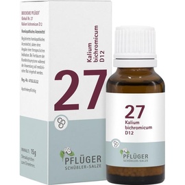 Homöopathisches Laboratorium Alexander Pflüger GmbH & Co. KG Biochemie Pflüger 27 Kalium bichromicum D12 Globuli